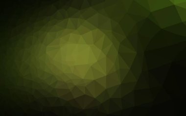 Koyu yeşil vektör çokgen arkaplanı.