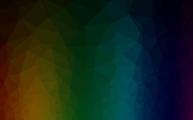 Koyu Çokrenkli, Gökkuşağı vektörü çokgen şablon.