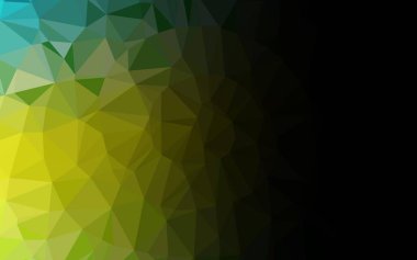 Açık Yeşil, Sarı vektör soyut çokgen düzeni.