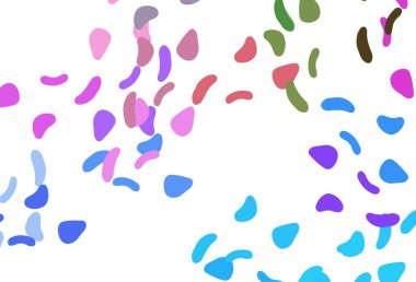 Aydınlık Çokrenkli, soyut biçimlere sahip Gökkuşağı vektör arkaplanı. Soyut tarzda rengarenk gradyan şekilleri olan bir resim. Kartvizitiniz için modern tasarım.