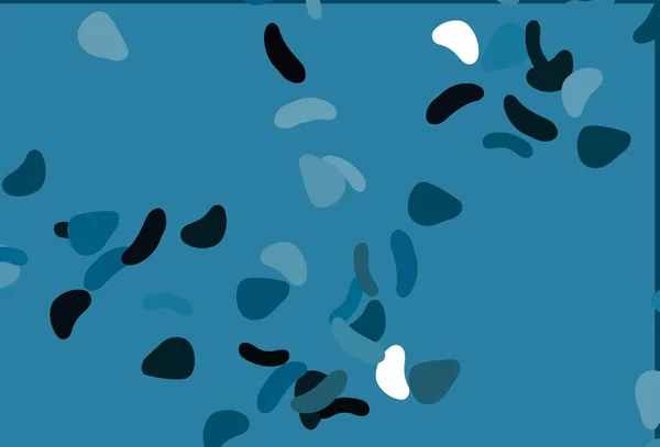 Modèle Vectoriel Bleu Clair Avec Des Formes Memphis Formes Chaotiques — Image vectorielle