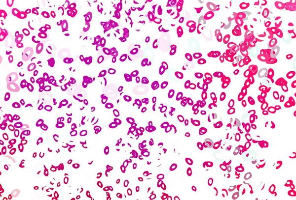 Светло Фиолетовая Розовая Векторная Текстура Дисками Иллюстрация Набором Ярких Красочных — стоковый вектор