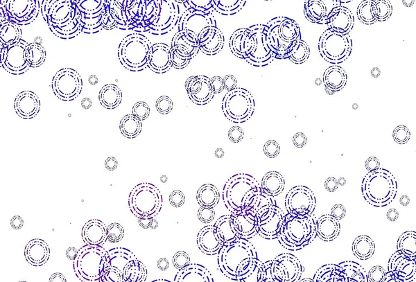 ライトピンク 球体の青いベクトルパターン カラフルな水滴と現代抽象的なイラスト ブランドブックのテンプレート — ストックベクタ