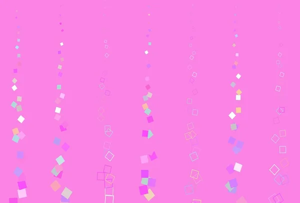 Světle Růžový Vektorový Kryt Polygonálním Stylem Třpytivé Abstraktní Ilustrace Obdélníkovými — Stockový vektor