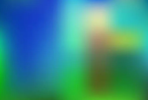 Lichtblauw Groene Vector Wazig Gekleurd Sjabloon Een Geheel Nieuwe Kleurenillustratie — Stockvector