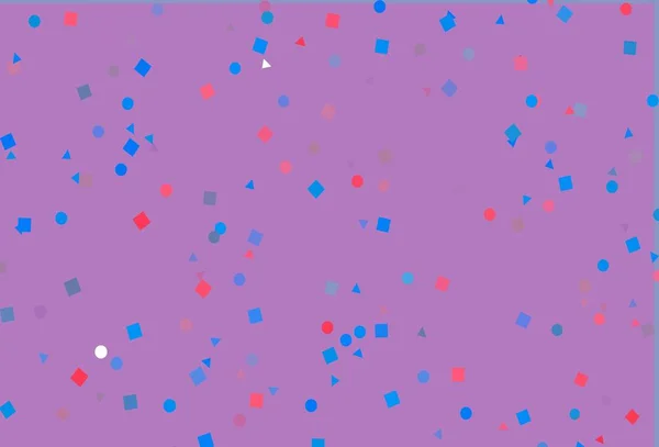 Bleu Clair Texture Vectorielle Rouge Poly Style Avec Cercles Cubes — Image vectorielle