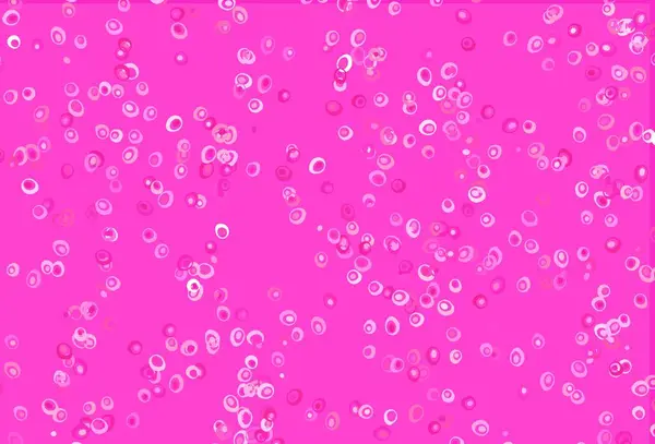 Светло Розовая Векторная Компоновка Кружочками Современная Абстрактная Иллюстрация Красочными Каплями — стоковый вектор