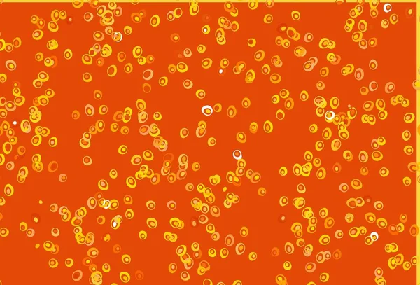 Светло Желтая Оранжевая Векторная Текстура Дисками Красивая Цветная Иллюстрация Размытыми — стоковый вектор