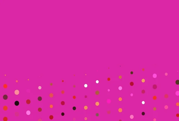 Светло Розовый Желтый Вектор Искушают Кругами Размытый Декоративный Дизайн Абстрактном — стоковый вектор