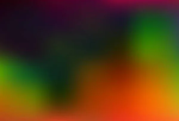Dark Multicolor Rainbow Vector Wazig Heldere Achtergrond Glitter Abstracte Illustratie — Stockvector
