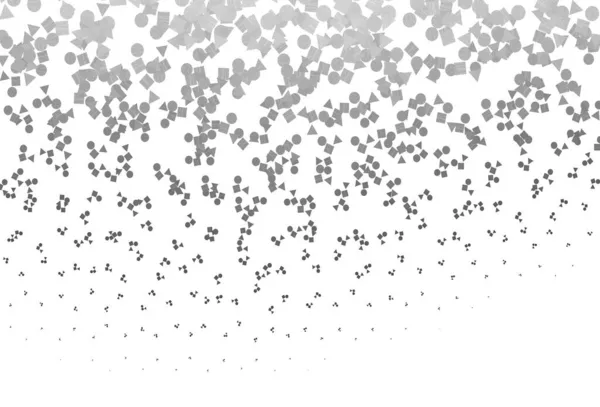 Plata Claro Patrón Vectorial Gris Estilo Poligonal Con Círculos Gradiente — Archivo Imágenes Vectoriales