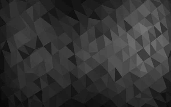 Тёмное Серебро Серое Векторное Абстрактное Многоугольное Покрытие — стоковый вектор