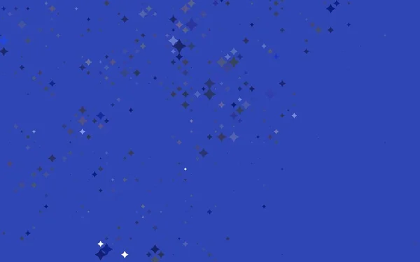 Capa Vetorial Blue Clara Com Estrelas Pequenas Grandes — Vetor de Stock