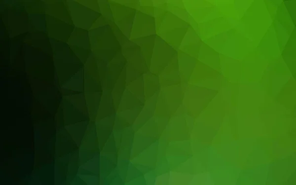 Hellgrüner Vektor Polygon Abstrakter Hintergrund — Stockvektor