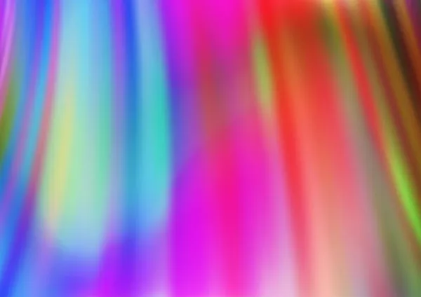 Light Multicolor Rainbow Vektor Template Mit Abstrakten Linien — Stockvektor