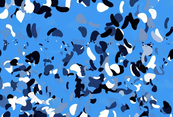 Fond Vectoriel Bleu Clair Aux Formes Abstraites Formes Chaotiques Colorées — Image vectorielle