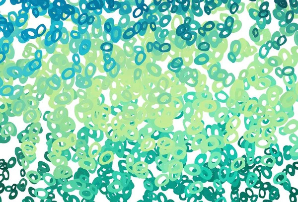 Ljusgrön Gul Vektor Mönster Med Sfärer Vacker Färgad Illustration Med — Stock vektor