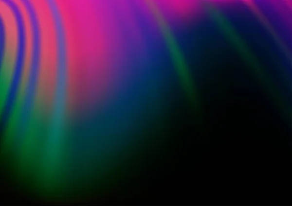 Dark Multicolor Rainbow Vector Template Bubble Shapes — Stock Vector