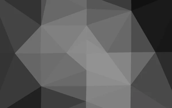 Dark Silver Gray Vector Low Poly Cover — Stockový vektor