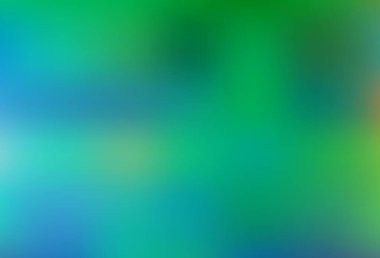 Açık mavi, yeşil vektör bulanık ve renkli şablon. Gıcır gıcır, renkli bir tasvir. Tasarımınız için yepyeni bir şablon.