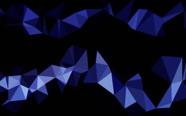 Açık mavi vektör bulanık üçgen şablonu. Çokgen şekilli bir örnek. İş tasarımınız için üçgen desen.