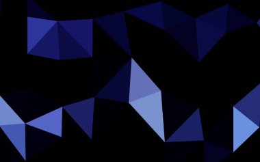 Açık mavi vektör çokgen şablonu. Origami stilinde, gradyanı olan renkli çizimler. Tasarımınız için yeni doku.