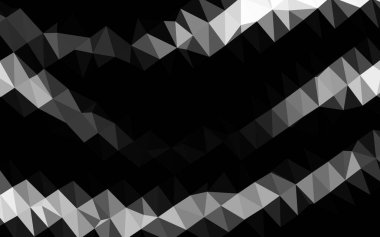 Açık gümüş, gri vektör bulanık üçgen dokusu. Belirsiz bir tarzda tamamen yeni bir renk çizimi. İşiniz için yepyeni bir tasarım..