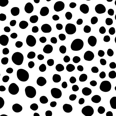 siyah ve beyaz benek deseni