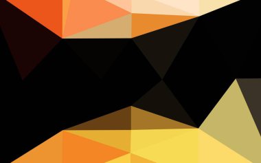 Açık sarı, turuncu vektör bulanık üçgen dokusu. Parlak renkli bir illüstrasyonla yepyeni bir tarz. Tasarımınız için yeni doku.