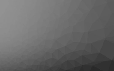 Light Silver, gri vektör soyut çokgen düzeni. Parlak çizimler, üçgenlerden oluşur. Cep telefonu geçmişi için şablon.
