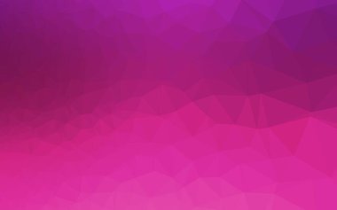 Açık pembe vektör mozaik şablonu. Eğilimli zarif, parlak bir çizim. İş tasarımınız için üçgen desen.