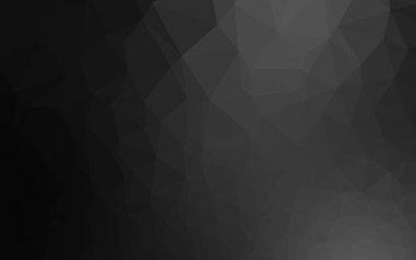 Dark Silver, gri vektör soyut mozaik arka plan. Eğilimli zarif, parlak bir çizim. Marka kitabı için şık bir desen.