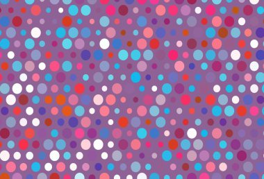 Açık mavi, baloncuklu kırmızı vektör arka planı. Bulanık dekoratif tasarım baloncuklu soyut tarzda. Reklamlar, broşürler için desen.