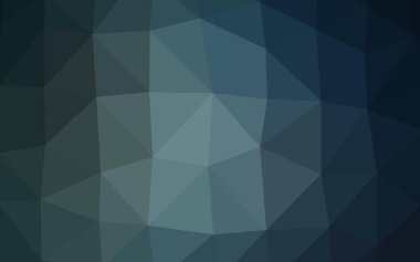 Koyu mavi vektör çokgen arkaplan. Yaratıcı illüstrasyon, yarım tonlu ve eğimli. İşiniz için yepyeni bir tasarım..