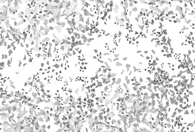 Light Silver, Memphis şekilli gri vektör şablonu. Rastgele şekillerle soyut tarzda dekoratif tasarım. İşiniz için en iyi akıllı tasarım.