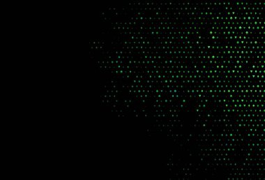 Koyu mavi, üzerinde kart sembolü olan yeşil vektör deseni. Kalplerin, maça, sinek ve elmasların işaretleriyle renkli bir değişim. Poker oyunları ve etkinlikler broşürleri için desen.