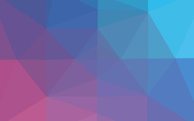 Açık mavi, kırmızı vektör üçgen şablon. Yaratıcı illüstrasyon, yarım tonlu ve eğimli. Cep telefonu geçmişi için şablon.