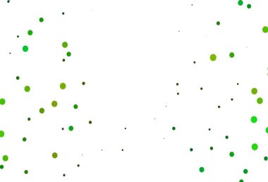 Açık yeşil, küreli sarı vektör deseni. Doğa tarzında bulanık halkaları olan güzel renkli çizimler. Suyun deseni, yağmur damlaları.