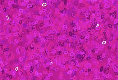 Dairesel açık pembe vektör şablonu. Doğa tarzında bulanık halkaları olan güzel renkli çizimler. İş reklamları için tasarım.