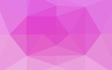 Açık pembe vektör bulanık üçgen dokusu. Eğilimli zarif, parlak bir çizim. Marka kitabınız için şablon.