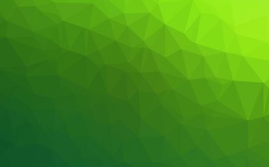 Açık yeşil vektör soyut mozaik desen. Yaratıcı illüstrasyon, yarım tonlu ve eğimli. Web siteniz için çokgen tasarım.