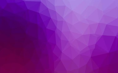 Açık Mor vektör çokgen arkaplan. Gradyanı olan modern geometrik soyut çizim. İş tasarımınız için yepyeni bir tarz.