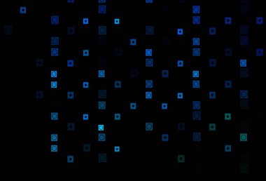 Koyu mavi, dikdörtgenli yeşil vektör arka plan, daireler. Daireler, dikdörtgenler ile soyut gradyan çizimi. Reklamınız, posteriniz, afişiniz için en iyi tasarım.