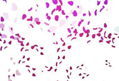 Rastgele biçimlerde açık pembe vektör dokusu. Modern tarzda değişen renkli kaotik formlar. Web siteniz için basit tasarım.