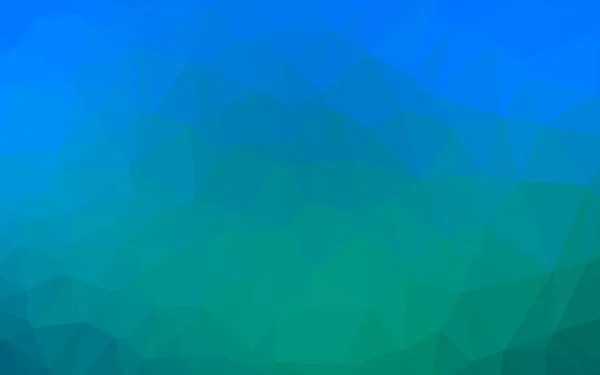 Azul Claro Vetor Verde Baixa Textura Poli Ilustração Abstrata Colorida —  Vetores de Stock