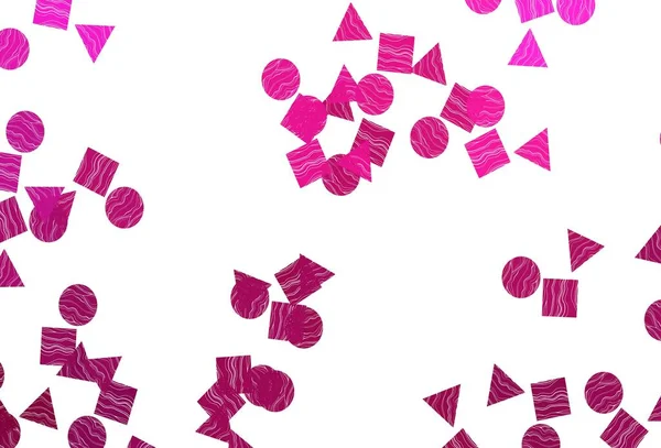 三角形 立方体の明るいピンクのベクトル背景 カラフルなドット キューブと抽象的なイラスト ビジネス広告 小冊子 チラシのパターン — ストックベクタ