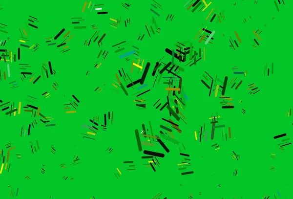 Светло Зеленая Желтая Векторная Текстура Цветовыми Линиями Сияющая Цветная Иллюстрация — стоковый вектор