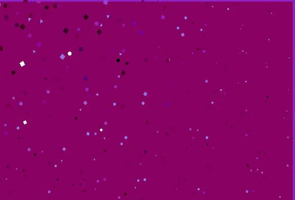 Светофиолетовая Векторная Компоновка Кругами Линиями Прямоугольниками Абстрактная Иллюстрация Красочными Точками — стоковый вектор