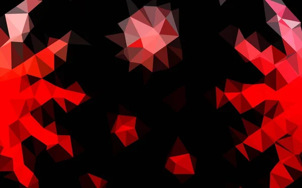 Fondo Abstracto Polígono Vectorial Rojo Claro Ilustración Creativa Estilo Semitono — Archivo Imágenes Vectoriales