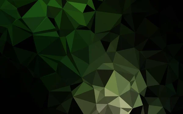 Patrón Triángulo Borroso Vector Verde Oscuro — Vector de stock